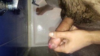 Handsfree orgasm under shower