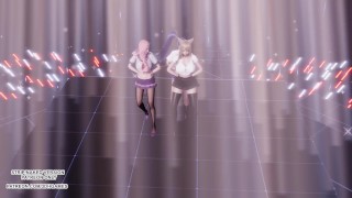 [MMD] Girl's Generation - Gee Ahri Seraphine Kaisa Hot Kpop Dance League of Legends KDA Hentai