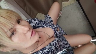 PUBLIC SQUIRT SHOPPING. SOLO. ASMR. BLONDIE CUTE
