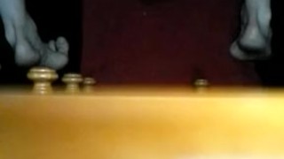 Huge king cock dildo stretches my asshole