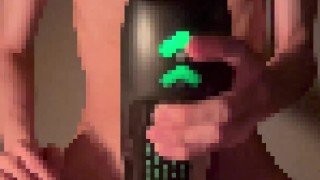 【Japanese boy】撮影始めただけで勃起し始めちゃう。電動オナホで射精///