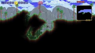 TERRARIA #3- Exploring left side and breaking potts