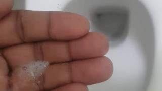 Public toilet Srilankan gay handjob and cum