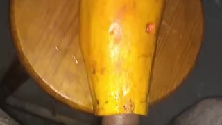 A PELO COGIENDO CON UNA PAPAYA (FETICHE DE LA FRUTA) 🍑🍌