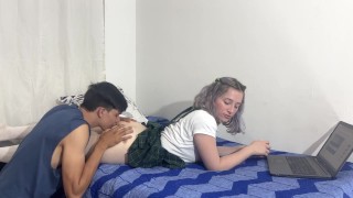 MI MEJOR AMIGO ME AYUDA CON MI TAREA, HACEMOS COSAS SUCIAS