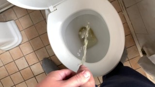 Lots of precum and piss play with my uncut fat cock