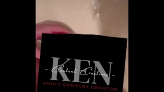 cleaning myself out so your cum can shoot out of me next 😈