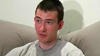 Young stud Josh strokes his thick dick in a passionate solo