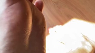 My feets in sun and shades of them