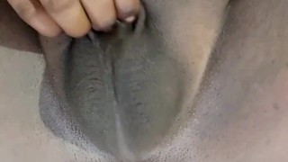 Micro penis sissy shemale try to cum, rub her useless tiny eunuch limp clitty in compilation video