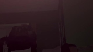 Wearing Gf’s Panties Cum dripping Out Of My Cock