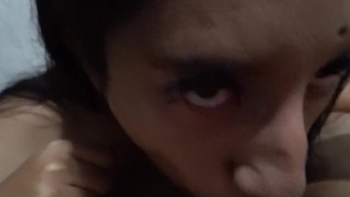 CUM SURPRISE, HE LOAD ALL HIS CUM DEEP IN MY THROAT