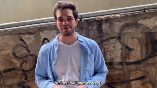 Chubby young man with girlfriend ends up getting his ass broken by stranger