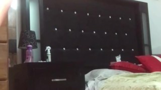 Claudia Valenzuela has a very hot video call with a fan from her Onlyfans