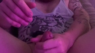 Horny gamer fucked his asshole and cummed