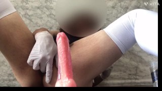 にあの、初めてのアナル。入るかなぁ…。