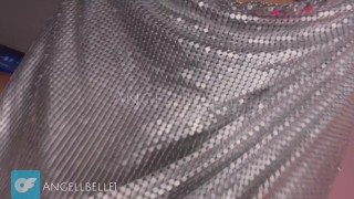 Beautiful ebony bounces big ass in short dress (no panties)