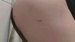 Anal dildo quickie at hospital before I have to go to bed