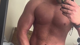 HOT OnlyFans Model Strokes and Flexes Cock Photoshoot