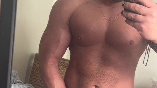 HOT OnlyFans Model Strokes and Flexes Cock Photoshoot