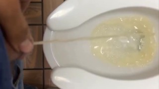 Nice hard piss at work