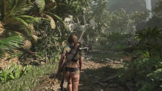 Shadow of the Tomb Raider Sexy Gameplay Самый мокрый и потный tomb raider в мире Sexy Big Ass Lara 6