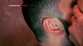 Rimming Hairy Fem in Public Shower