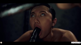 REAL LIFE HENTAI - Hot babes fucked and bukkaked by aliens