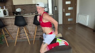 Fucked step son after he returned from training cum in the ass