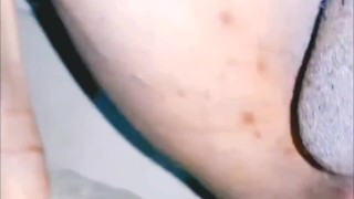 Little dick sissy twink fuck tight tiny ass with huge dildo