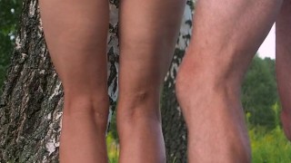 Public anal with a perfect body slut
