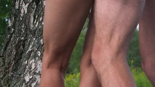 Public anal with a perfect body slut