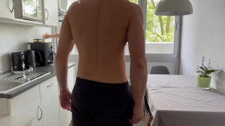 ROOMMATE FUCKS me HARD in the KITCHEN AGAIN!