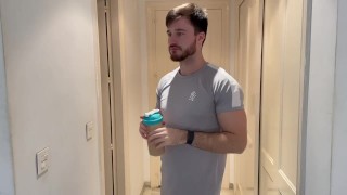 Bodybuilder stepbrother protein fart domination