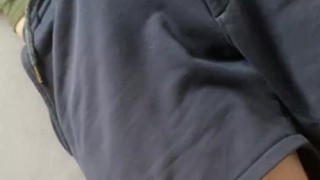 touch straight friend’s thick cock and jerking him off… (part 1)