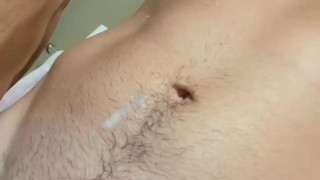Uncut dick cum shot completion