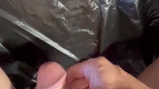 huge cumshot with masturbate