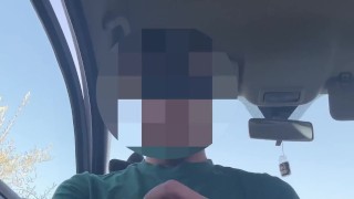 Jerking off in the parking after the hot teacher has been watching it for her all day in class