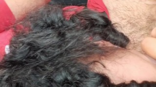 Cumshot on the road with my help