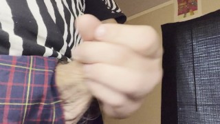 Big Dick Tattooed Guy Jerks Off Big Cumshot