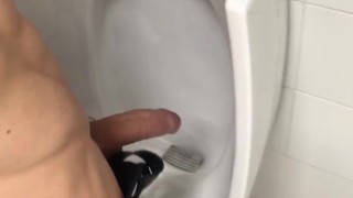 Urinal - big cock - erection