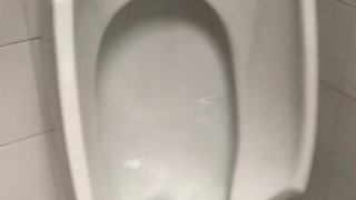 Urinal - big cock - erection