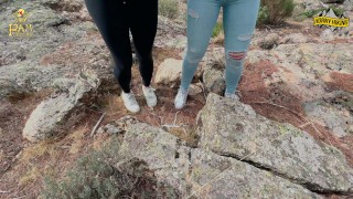 my friend and I went hiking and ended up sucking (two couples)