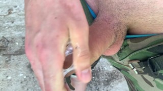 RISKY Cumshot Compilation - Hottie Masturbates To Intense Ejaculation / huge cumshot / fit / wank