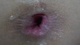 GAPING MY ASS SUPER CLOSE UP / FUCKING MACRO!!!