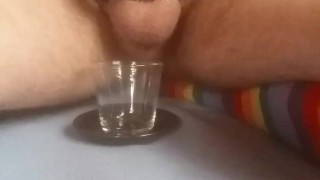 Locked femboy teasing himself with magic wand