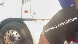Trucker face fuck TS