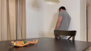 Giant vore self shrink & sacrifice - doll size