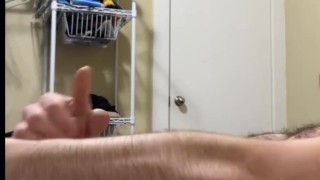 Watch my cock twitch jump and cum with the slightest touch