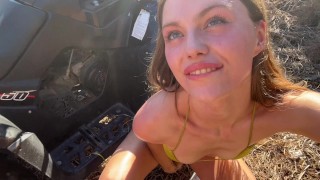 THROAT DESTROYED IN PUBLIC! Extreme facefucking and throat fucking with facial